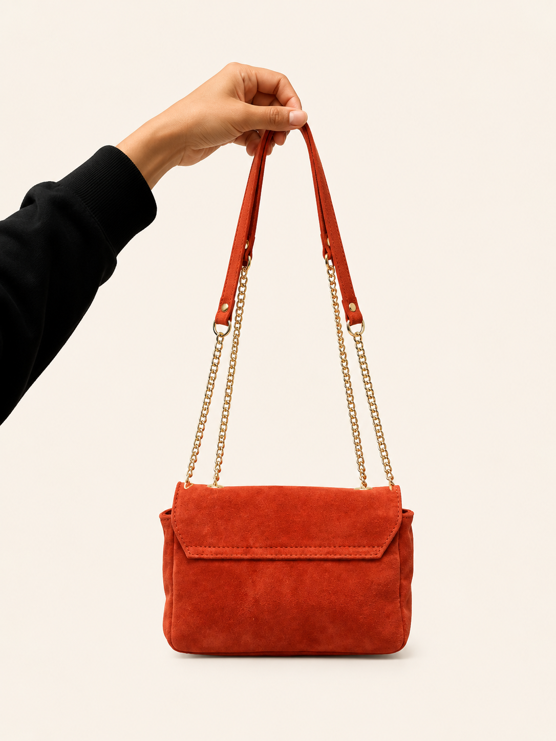 Sac a main bandoulière en cuir vachette